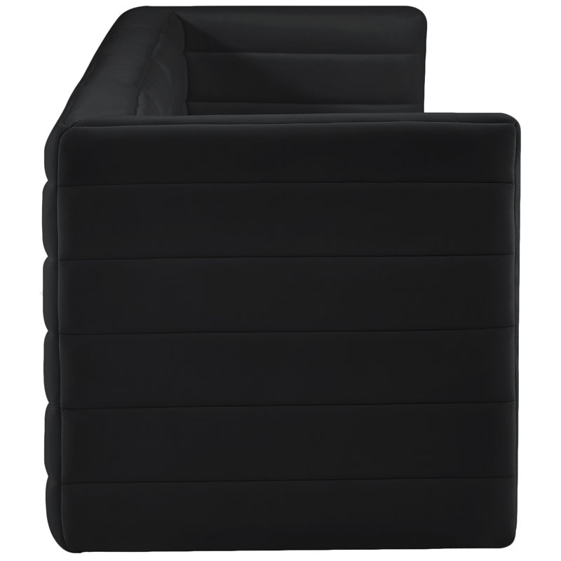 Canapé modulaire Enso, Velours noir