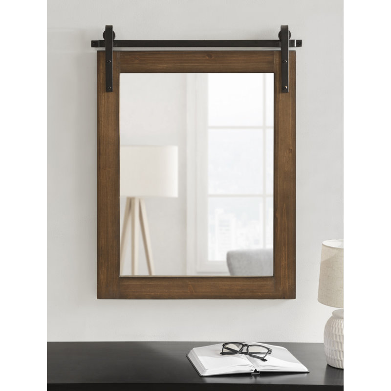 Miroir Dayanah, 26,75 po x 19,5 po, Noyer brun