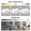20Inch Modern Leafless Ceiling Fan With Remote Control Removable And Washable, Reversible Motor
