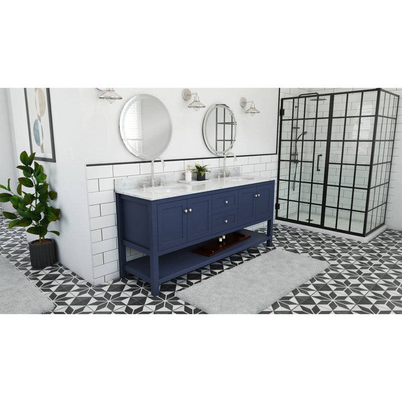 Ensemble de meuble-lavabo double 72 "