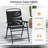 6 PCS Patio Dining Set with Umbrella Outdoor Table and Chairs Set for Lawn