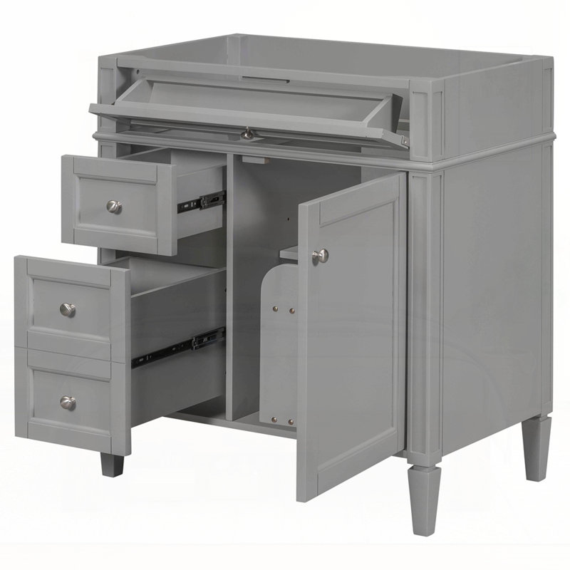 Meuble-lavabo de 30 po sans lavabo supérieur, Gris