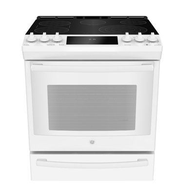 Cuisinière électrique encastrée à l'avant de 30 po, 6,3 pi cu