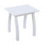 Table de bout rectangulaire en bois d'acacia SELMA en polyuréthane blanc