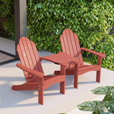 Chaise Adirondack en plastique Hackneyville