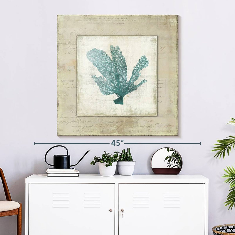 Brampt Chambray Coral Mini I, 33" H x 33" W