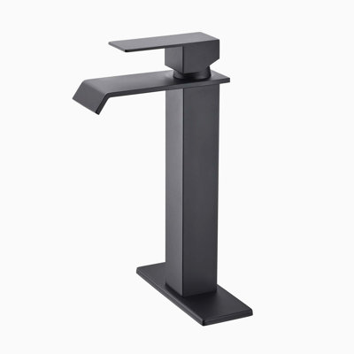 Single Handle Waterfall Spout Bathroom Sink Faucet