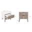 Table de chevet en gris rustique et blanc-1687206437