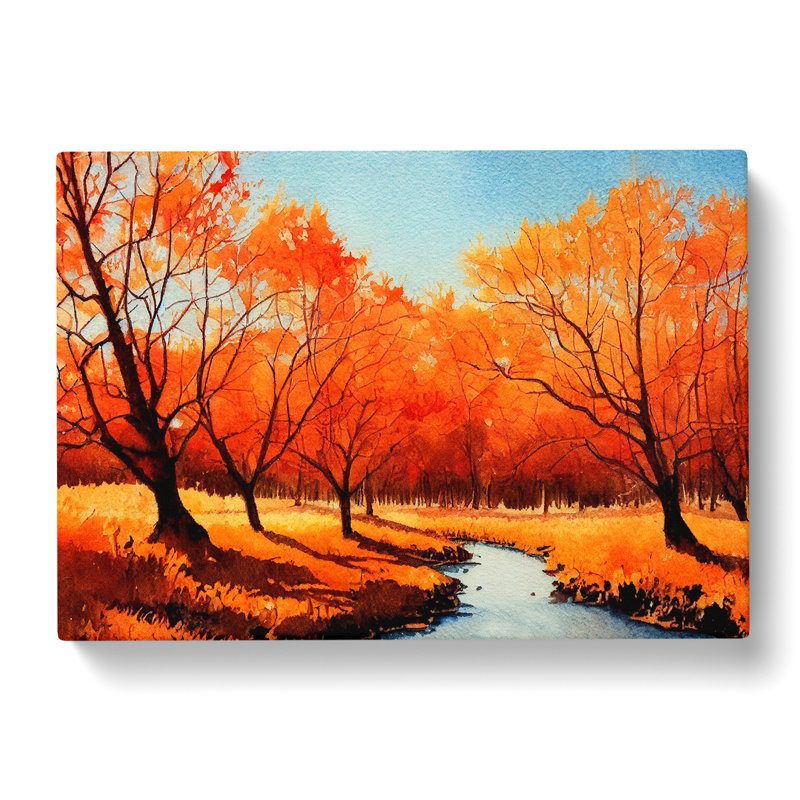 Spirited Autumn Forest - Wrapped Canvas, 50cm H x 76cm W x 3cm D