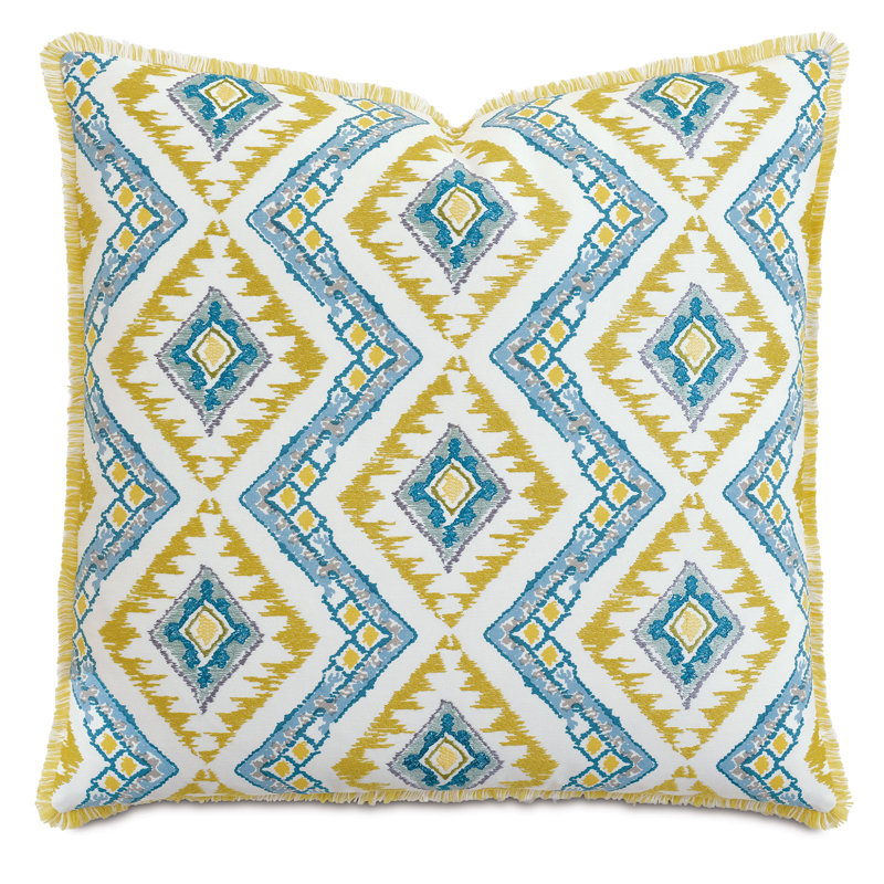 Coussin décoratif brodé Villa Blanca