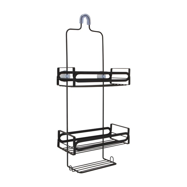 Elle Decor Black Steel 3-Shelf Hanging Shower Caddy 4.72-in x 10.63-in x  23.94-in in the Bathtub & Shower Caddies department at