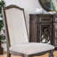 Ensemble repas élégant 5 pièces avec table ronde et chaises rembourrées-130144977-130144973-130144974