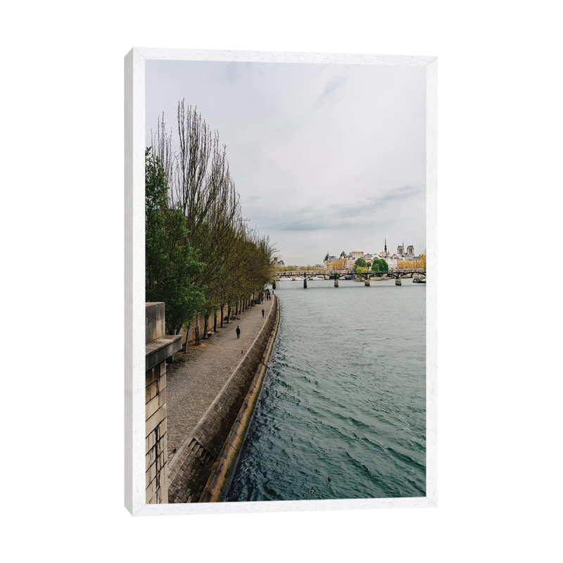 The Seine II by Bethany Young - Print on Canvas, 66.04cm H x 45.72cm W x 3.81cm D, White Framed