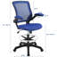 Chaise de dessinateur - chaise pour bureau de réception avec accoudoirs rabattables Veer Modway-29470322