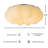 17.7'' Pumpkin Cloud Flush Mount Ceiling Light Modern LED Lamp With Remote Control Dimmable 3 Color LED Lamp For Bedroom Nursery