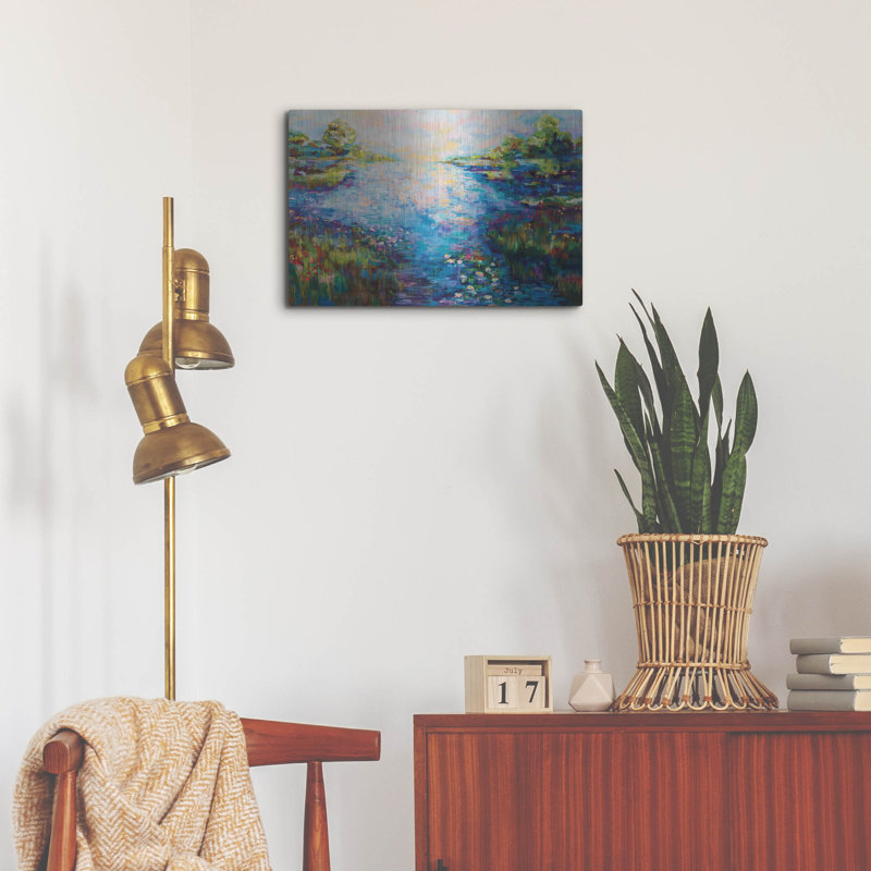 Art mural en métal «Monet Day» par Jeanette Vertentes, Red Barrel Studio®, H 16 po x l 24 po