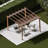 Florence 11 ft. W x 11 ft. D Wood Grain Aluminum Pergola in Canadian Cedar with Convertible Canopy-1375329022
