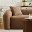 Canapé modulaire moderne Sofawks15c Camel avec coussins amovibles, tissu durable, structure en bois massif, rembourrage en éponge haute densité