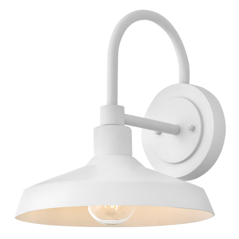 Hinkley Forge Medium Wall Mount Barn Light, Textured White, 13.25" H x 12" W x 13.25" D