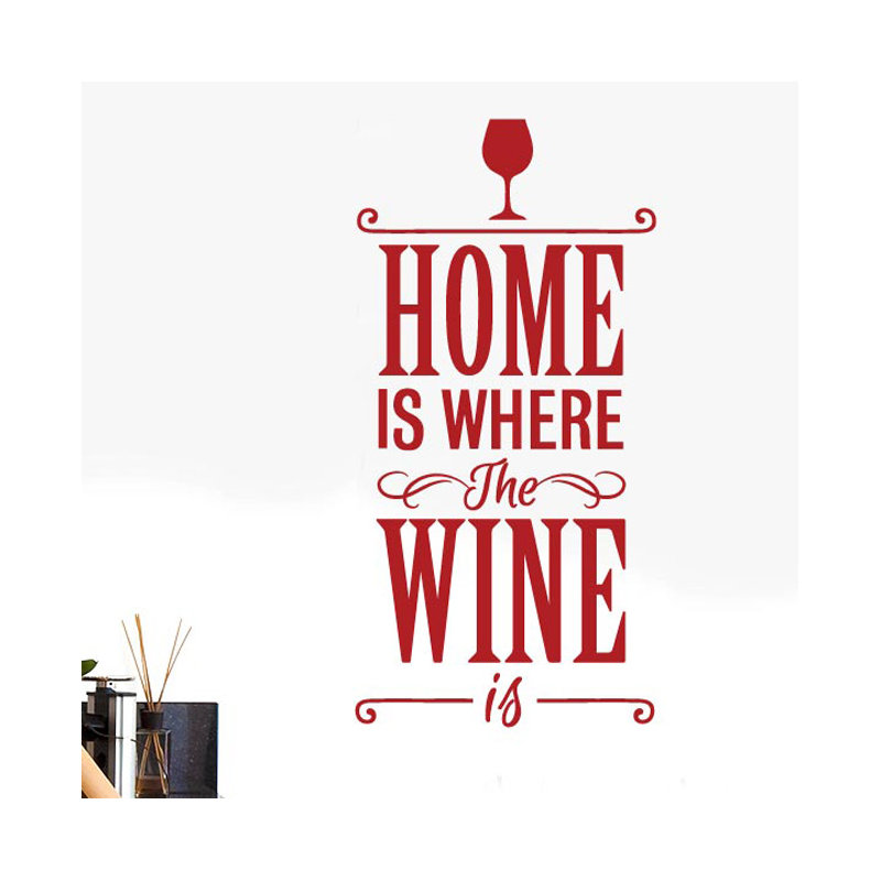 Wall Decal, Large, Dark Red