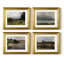 «Vintage Landscape CI», ensemble de 4 reproductions encadrées