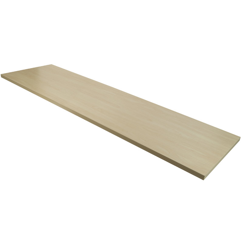 Commercial-Grade Melamine Shelf, Black, 14" D x 48" W