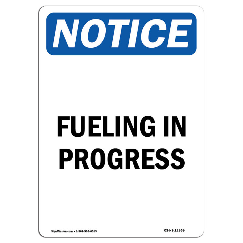 Enseigne combustible en aluminium 12 x 18