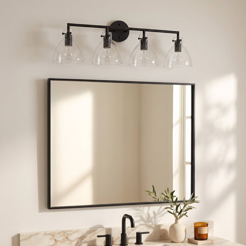 Martins 4 Light Dimmable Vanity Light, Black