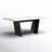 Allson Oak Marble Top Dining Table