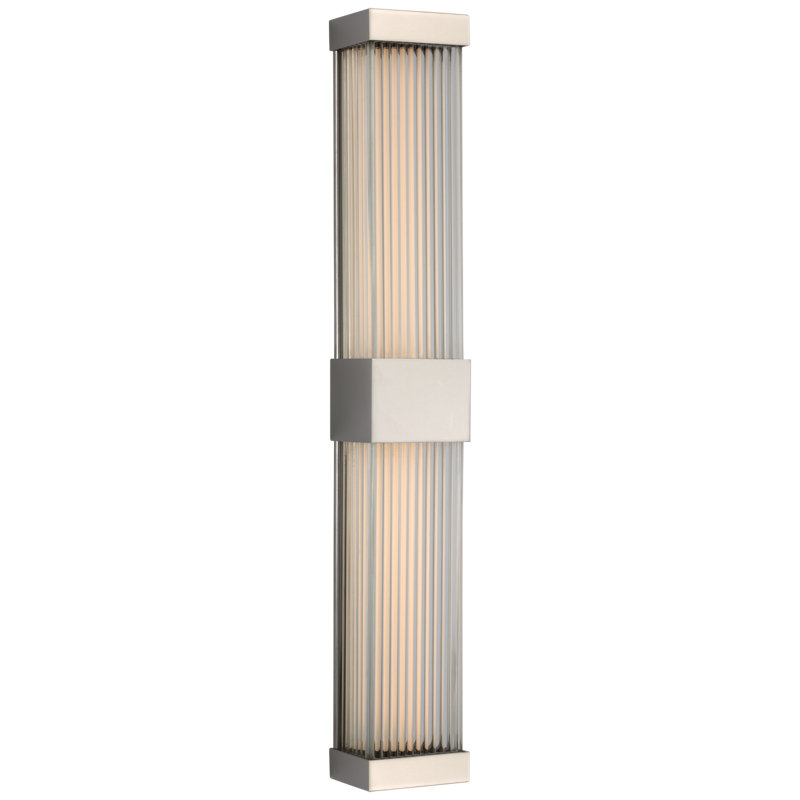 Chapman & Myers Vance 24" Double Sconce, Polished Nickel