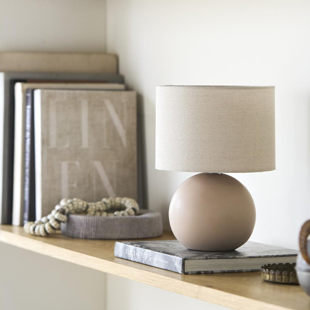 Pramit Ceramic Table Lamp, Coral