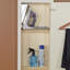 Armoire à planche à repasser encastrée avec tablettes de rangement-12048952