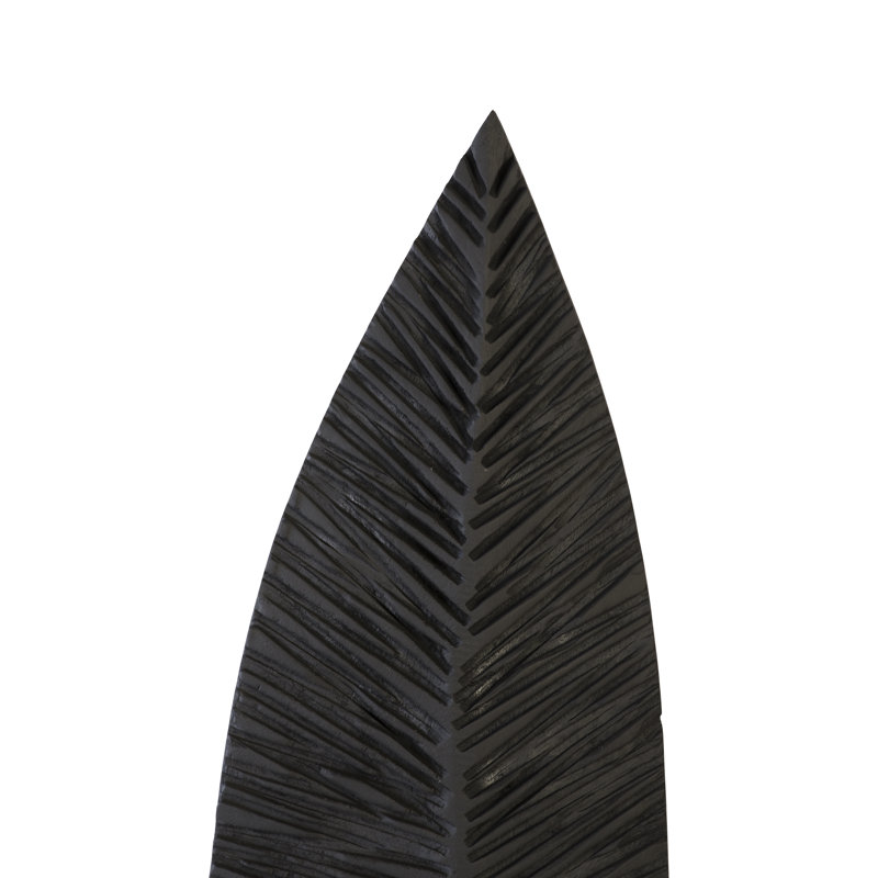 Carved On Stand Sculpture, Burnt, 58" H x 10" W x 14" D