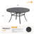 53" Patio Metal Round Dining Table-1781683962