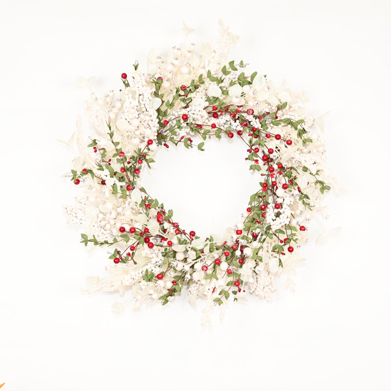 Couronne de fleurs artificielle 26 "pour Noël