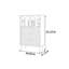 Armoire de rangement moderne en rotin minimaliste