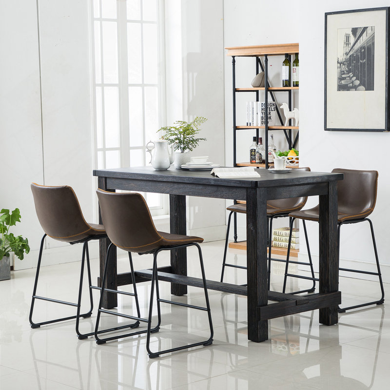 Ensemble de table de salle à manger 5 pièces pour les réunions de famille et les invités, idéal pour les salles à manger compactes et longues