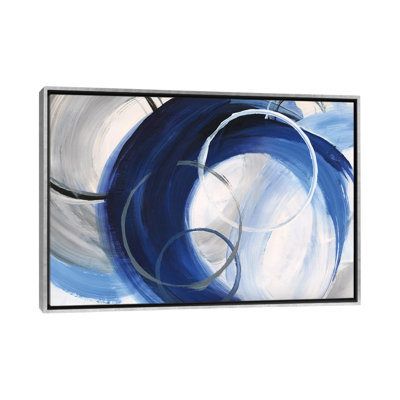 Indigo Rings - Framed Wall Art Print