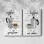 «Coffee is the Response» - Toile tendue avec châssis de qualité supérieure - Prêt à accrocher-108969610