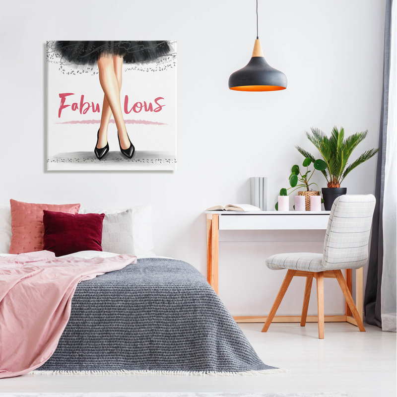«Fabulous Stylish Glam Dress», art mural par Elizabeth Tyndall, H 30 po x l 30 po x P 1,5 po