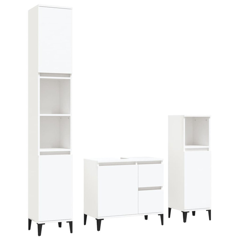 Adalberta Bathroom Furniture Suite, White