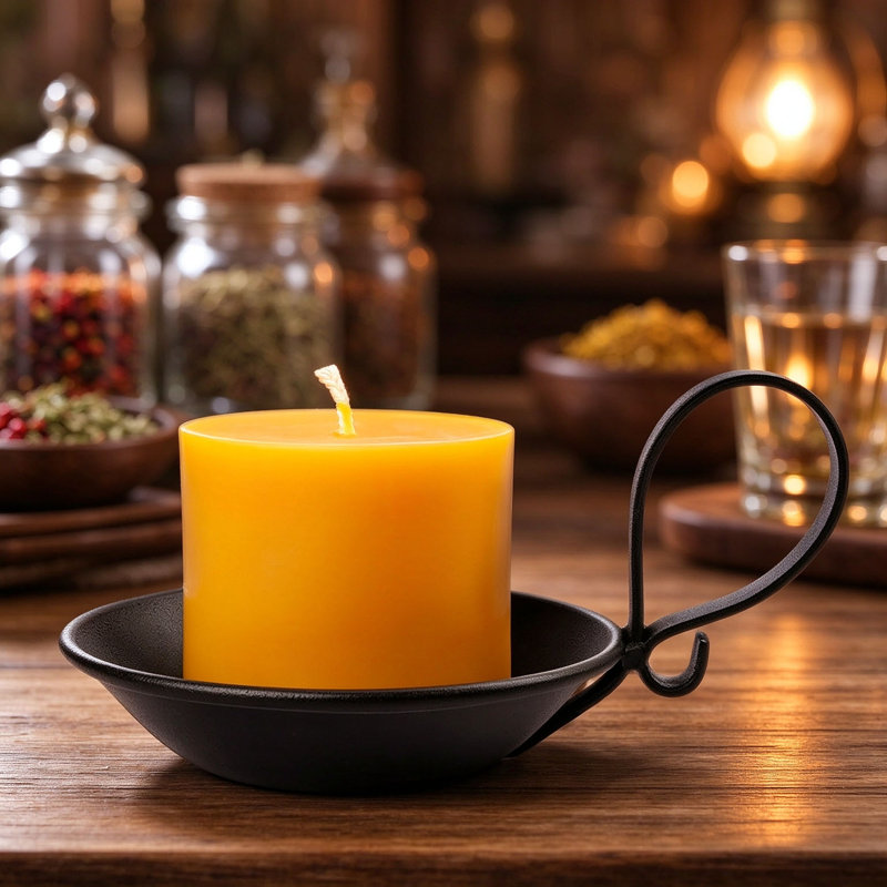 Ensemble de 2 porte-bougies pilier industriel noir mat, fonte avec poignée et pointe de sécurité pour centre de table de mariage