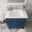 Lavabo de meuble-lavabo simple 28 po avec comptoir en céramique Wimer-832846334