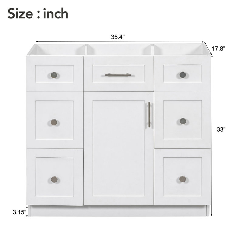 [Cabinet seulement] Meuble-lavabo (lavabo non inclus)