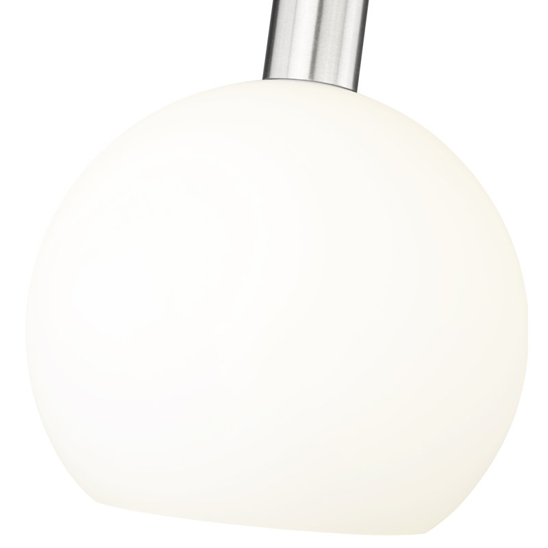 Luminaire suspendu 1 lumière Margo, Nickel brossé, Grainé