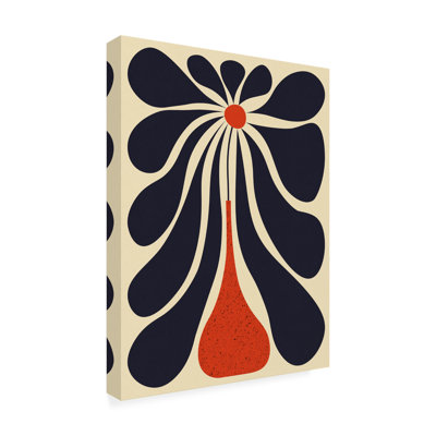 Fleur paresseuse sur toile