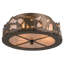 Rustic Lodge 3 - Light Flush Mount
