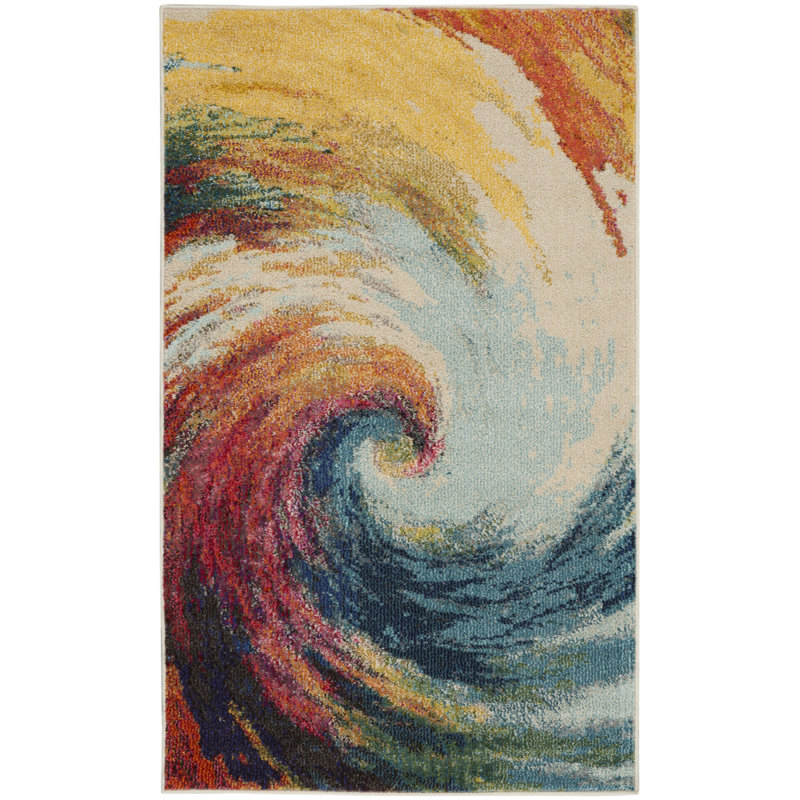 Velva Abstract Indoor Rug, Rectangle 3' x 5'