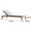 Chaise longue d'extérieur inclinable