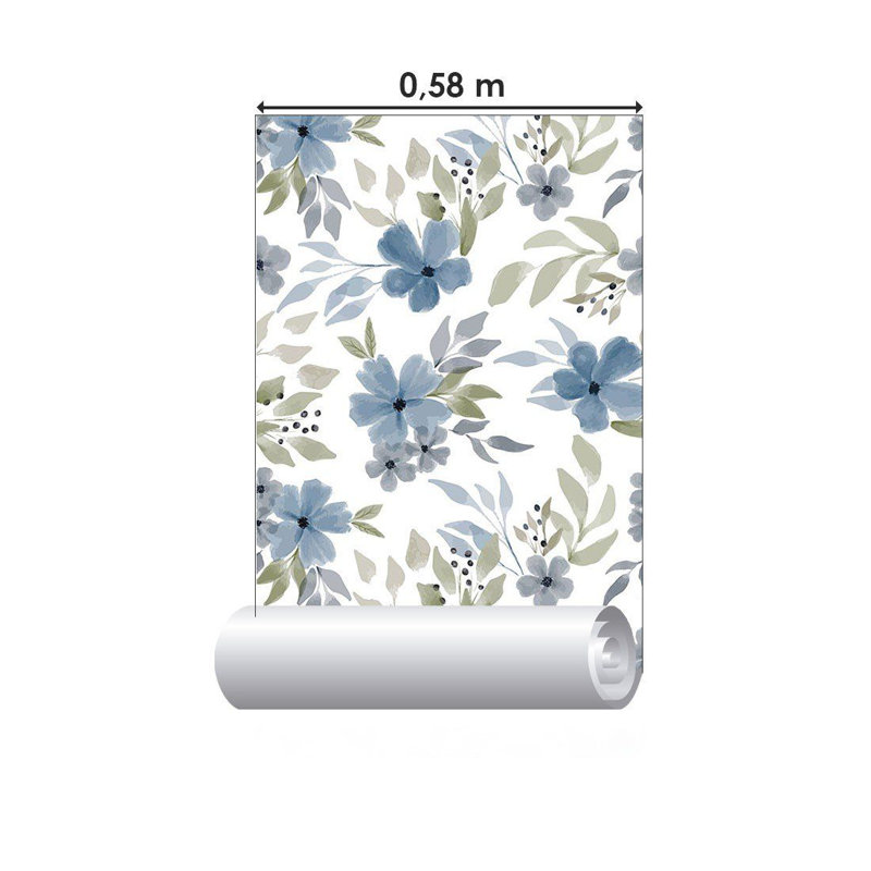 Rouleau de papier peint lisse L 126 po x l 24 po Muzammil